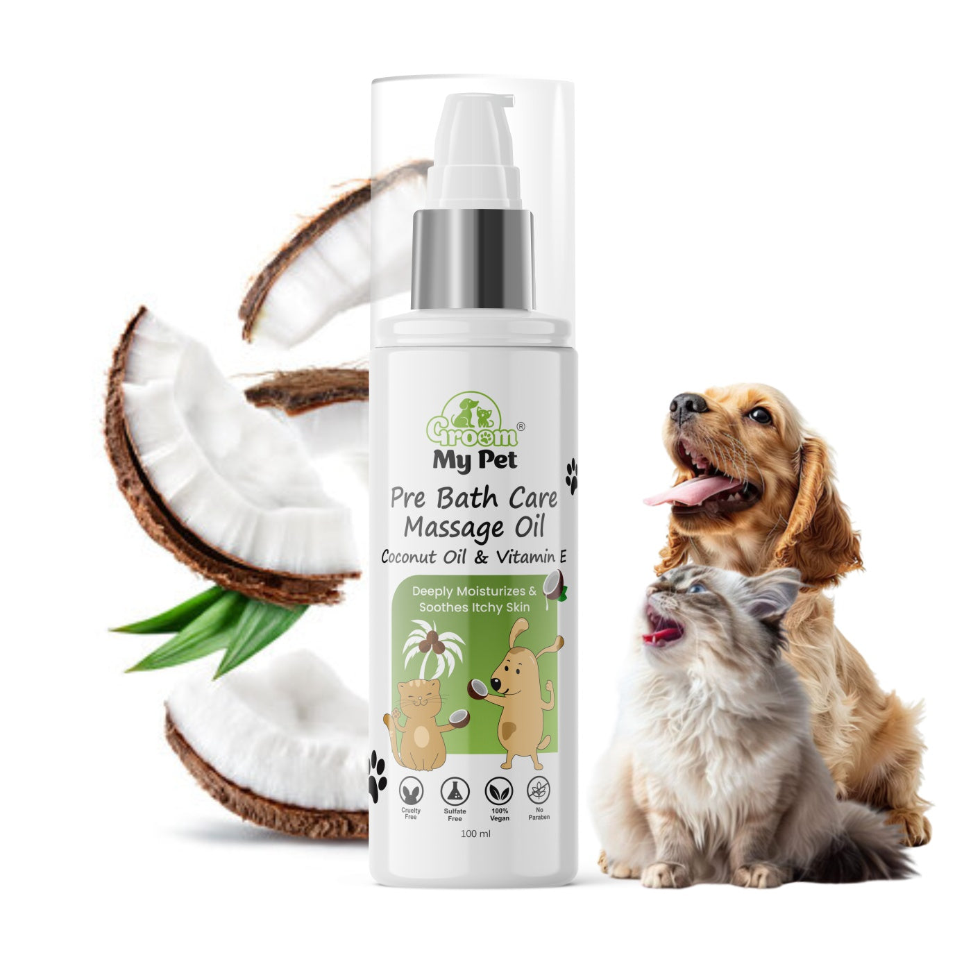 Groom My Pet Pre Bath Care & Massage Oil - 100 ml