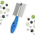 Pet Double Side Steel Comb for Dogs and Cats (color may vary)