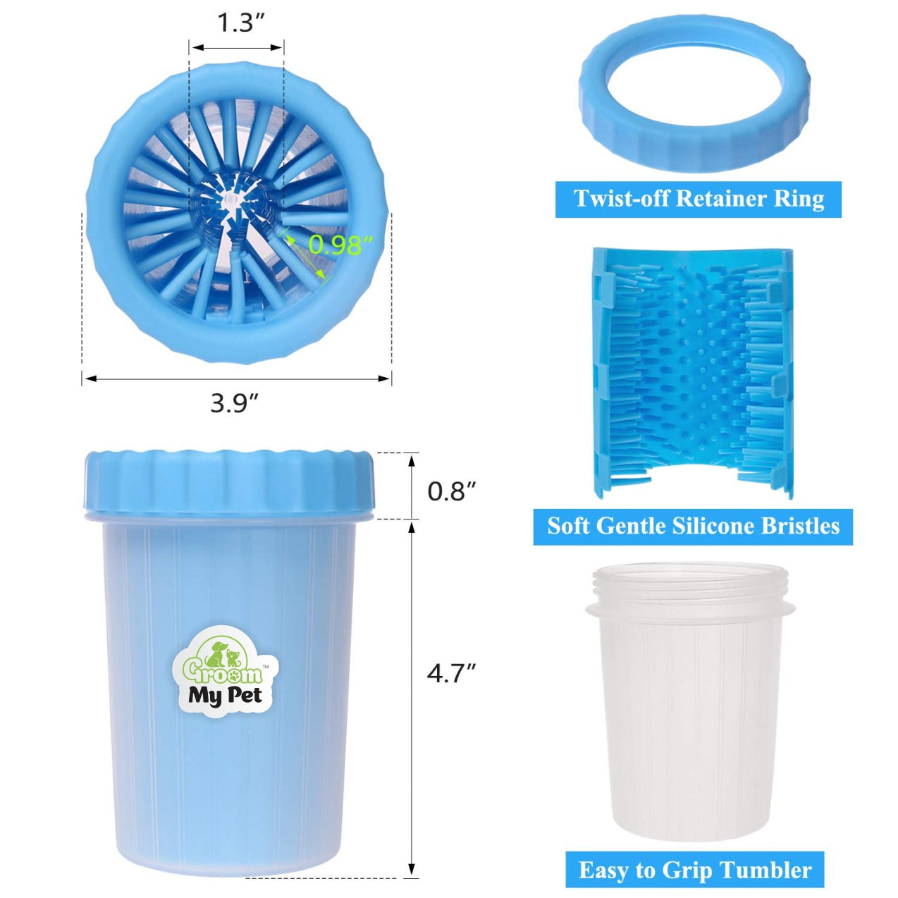 Dog Paw Cleaner (color may vary) big size