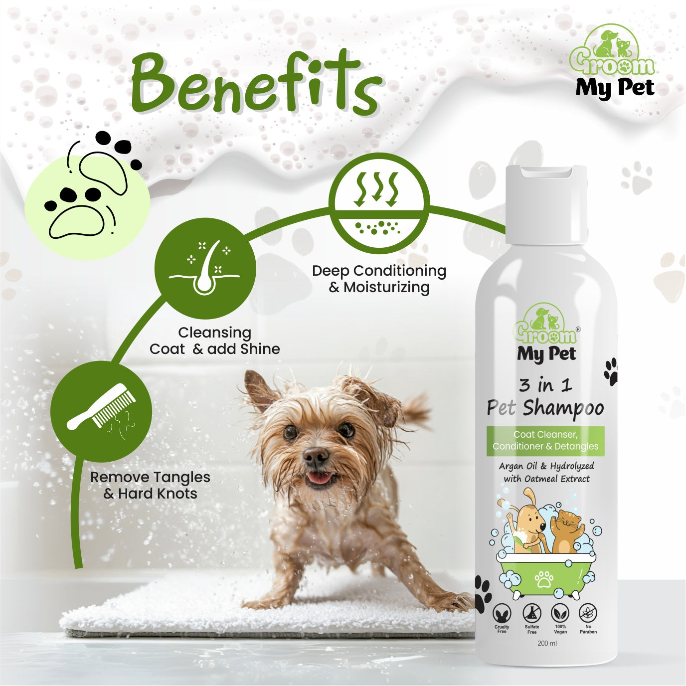 3-in-1 Pet Shampoo - 200 ml
