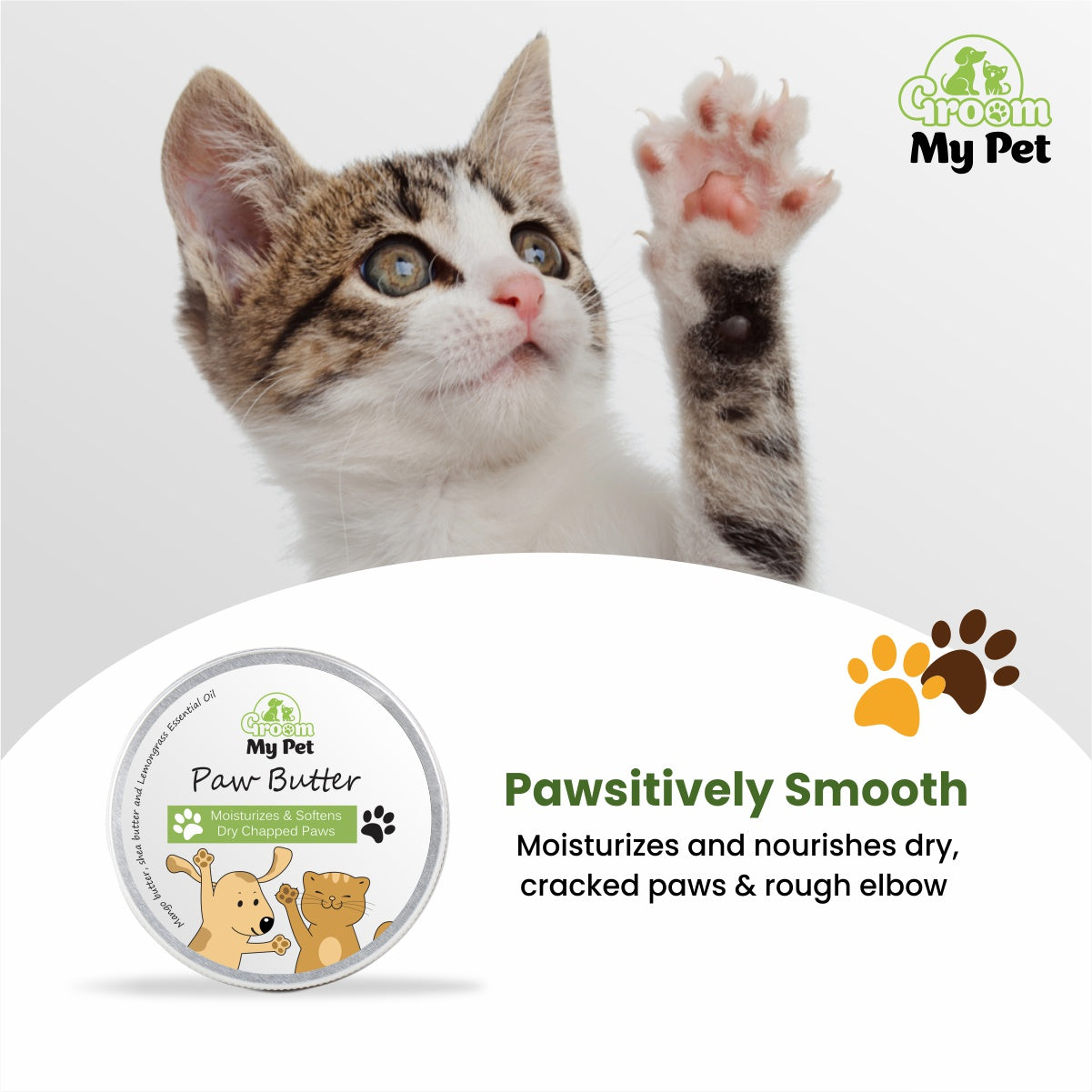 Pet Paw Butter - 100g + Leave-in Conditioner Combo - 200 ml