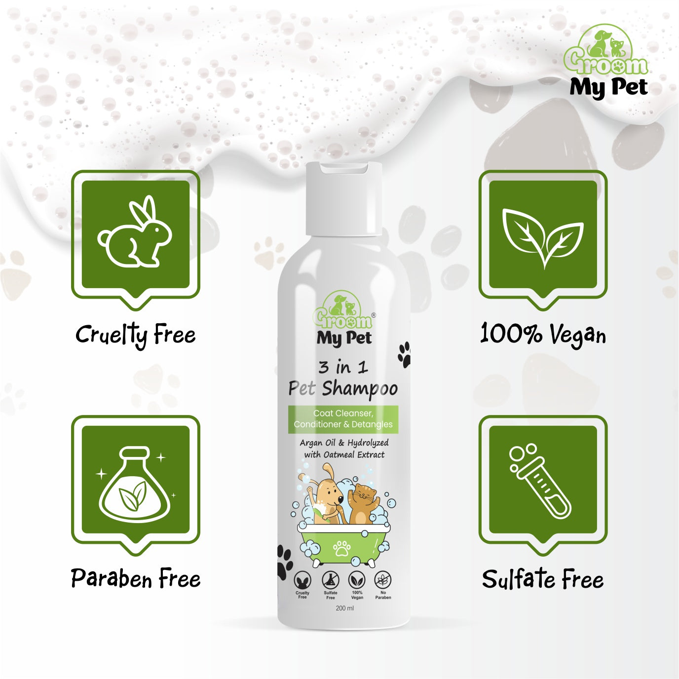 3-in-1 Pet Shampoo - 200 ml