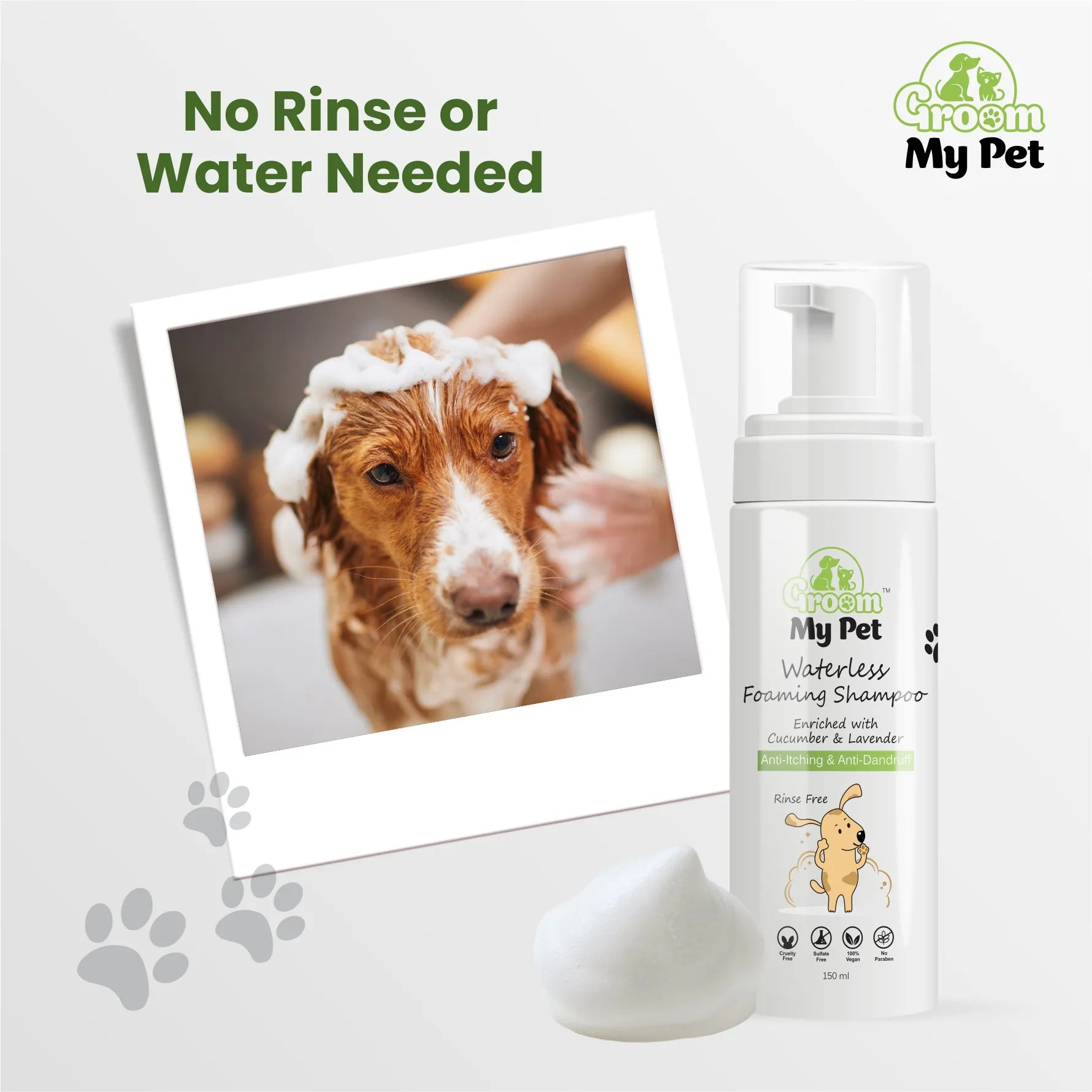 Waterless Foaming Shampoo - 150 ml