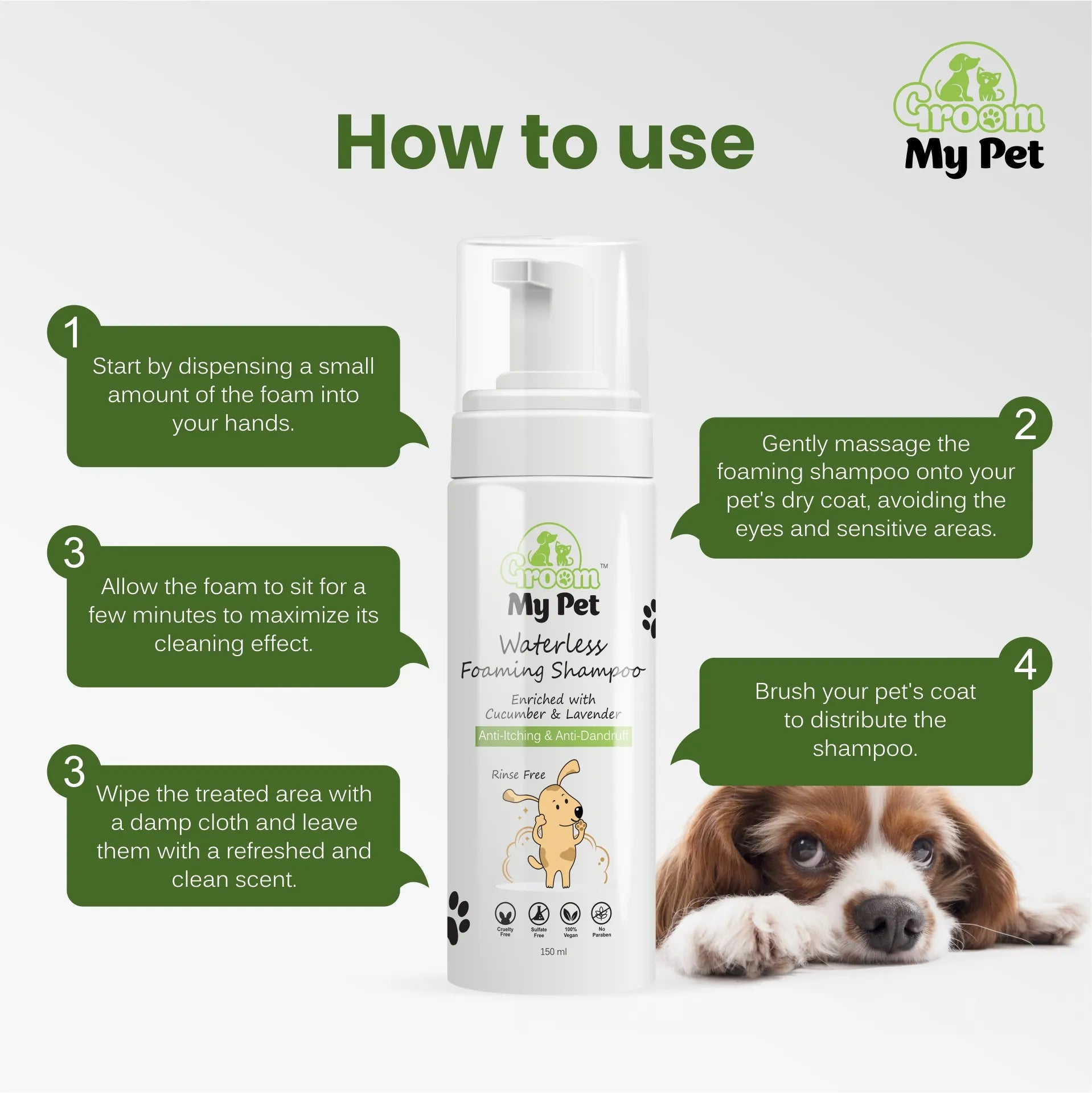 Waterless Foaming Shampoo - 150 ml