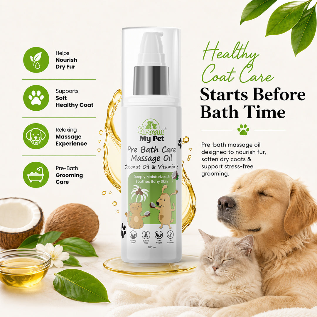 Groom My Pet Pre Bath Care & Massage Oil - 100 ml