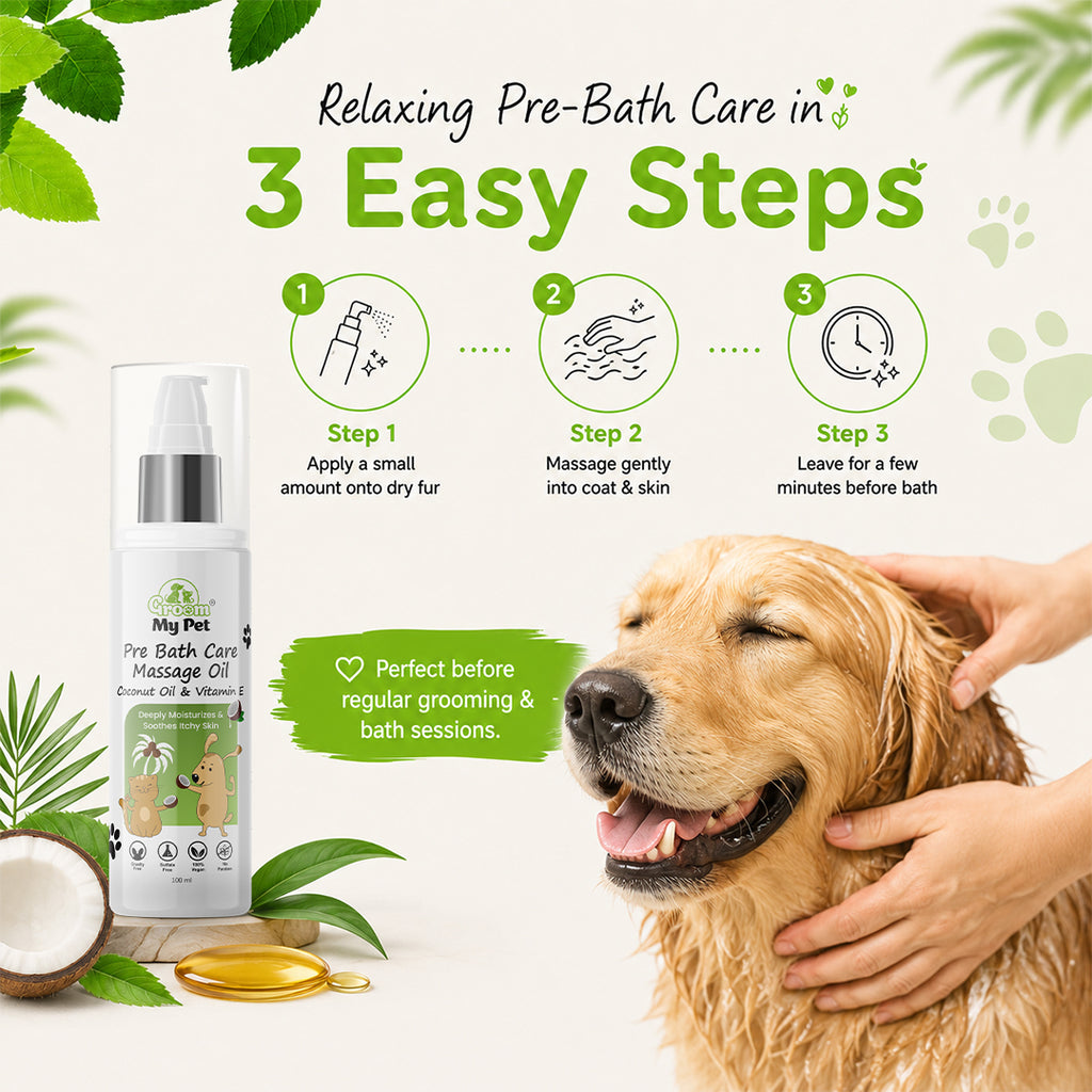 Groom My Pet Pre Bath Care & Massage Oil - 100 ml