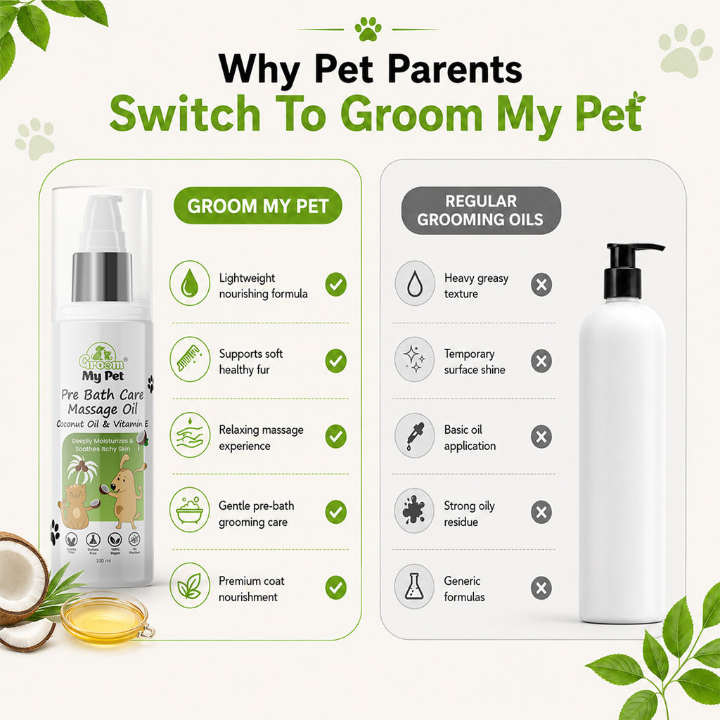Groom My Pet Pre Bath Care & Massage Oil - 100 ml