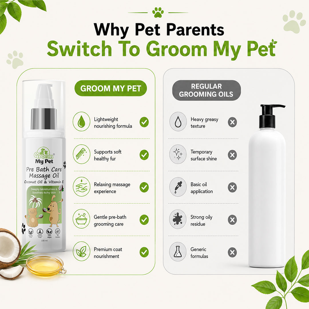Groom My Pet Pre Bath Care & Massage Oil - 100 ml