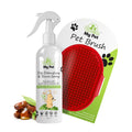 Dog Detangling & Shine Spray-200ml + Bathing & Grooming Hand Brush