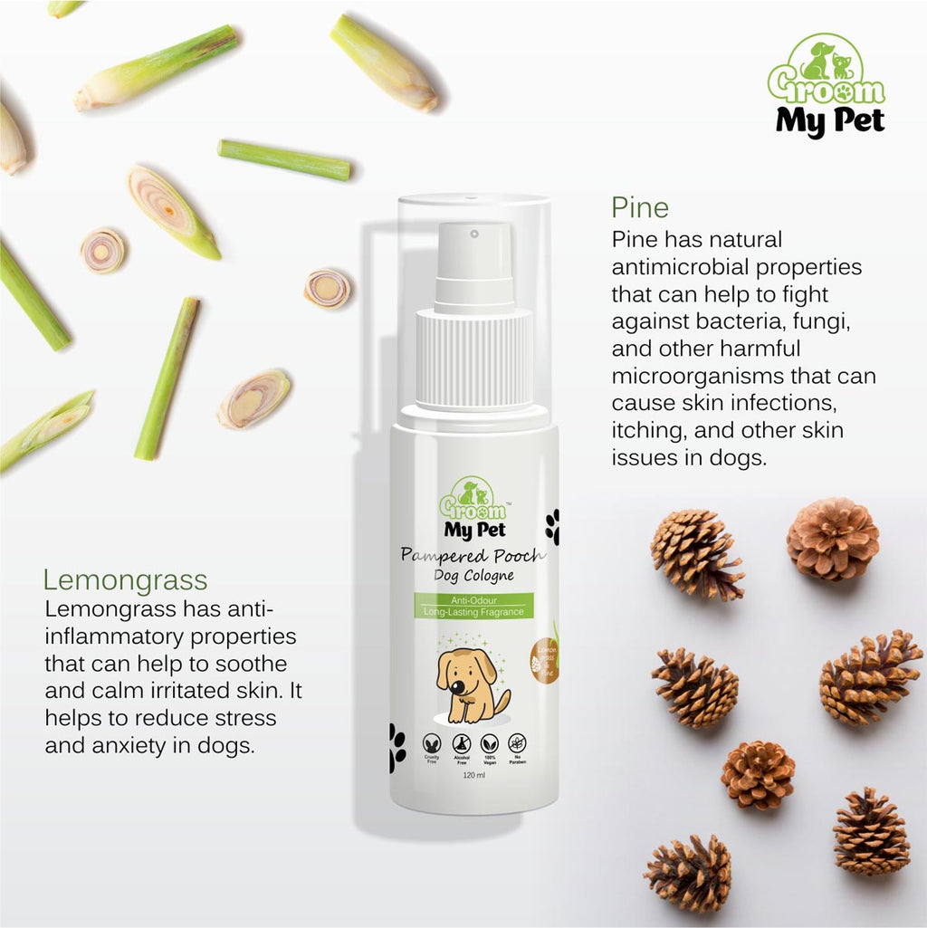 Pampered Pooch Cologne - Lemongrass & Pine - 120 ml