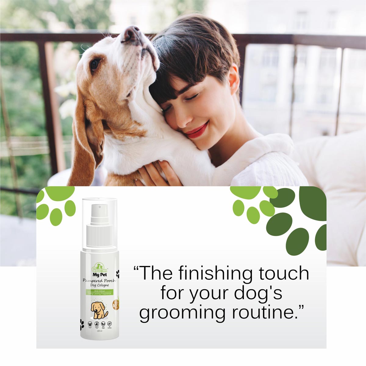 Pampered Pooch Cologne - Lemongrass & Pine - 120 ml