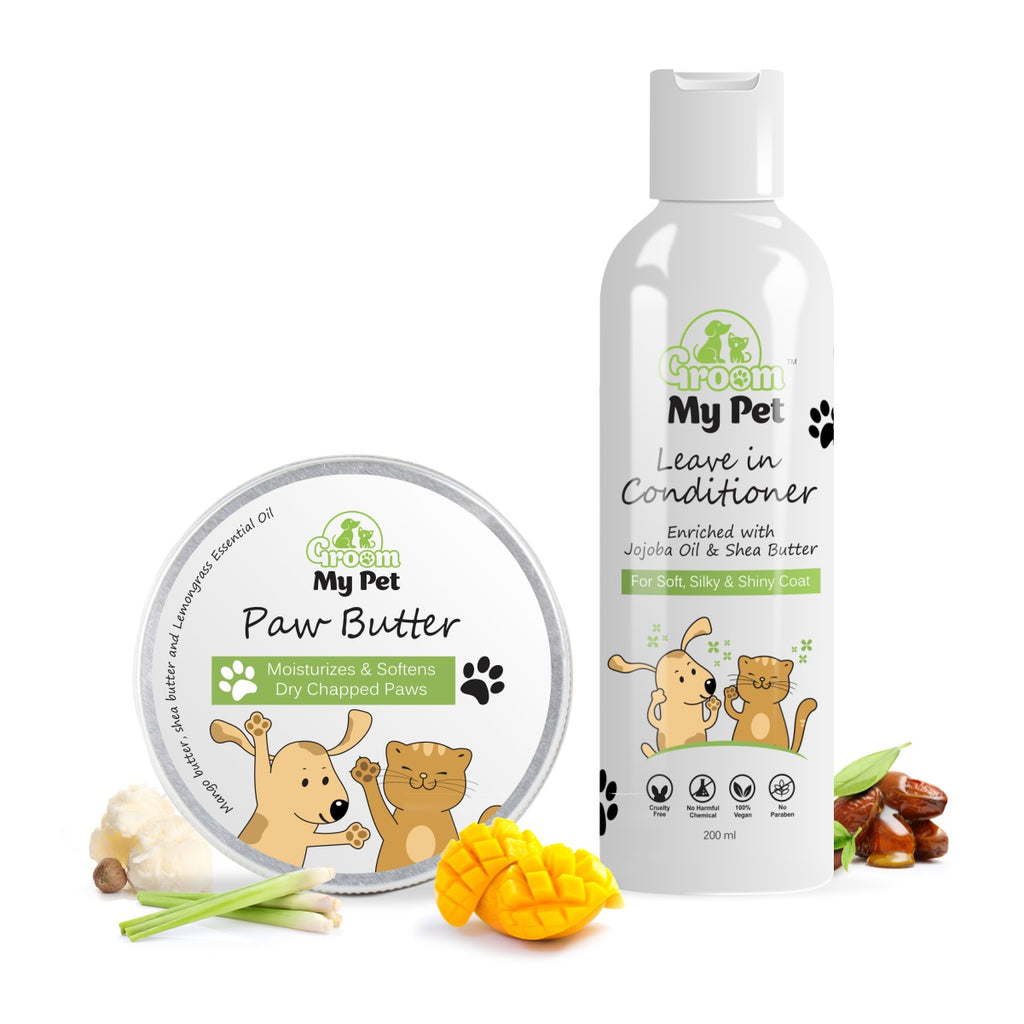 Pet Paw Butter - 100g + Leave-in Conditioner Combo - 200 ml