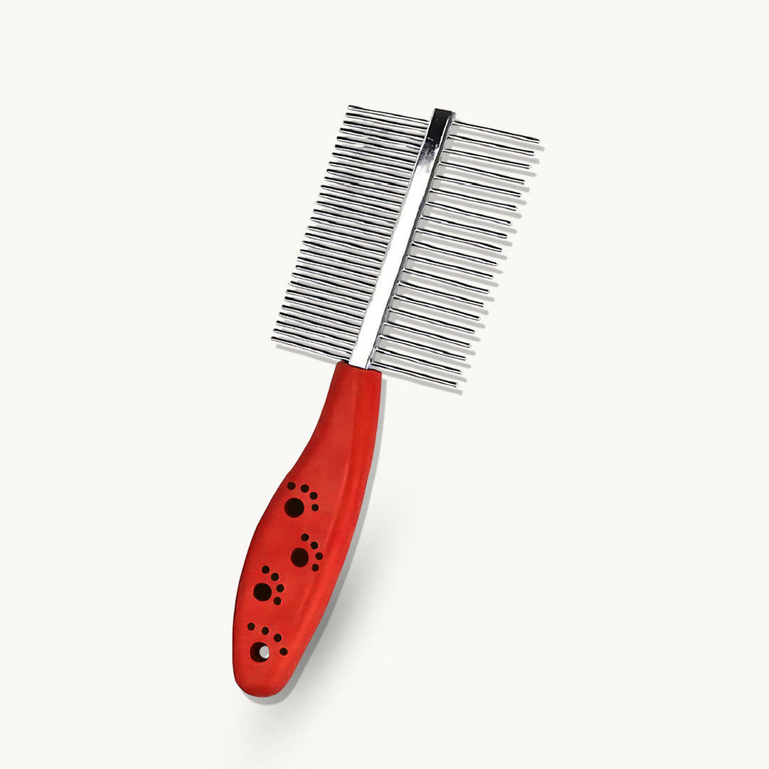 Pet Double Side Steel Comb for Dogs and Cats (color may vary)